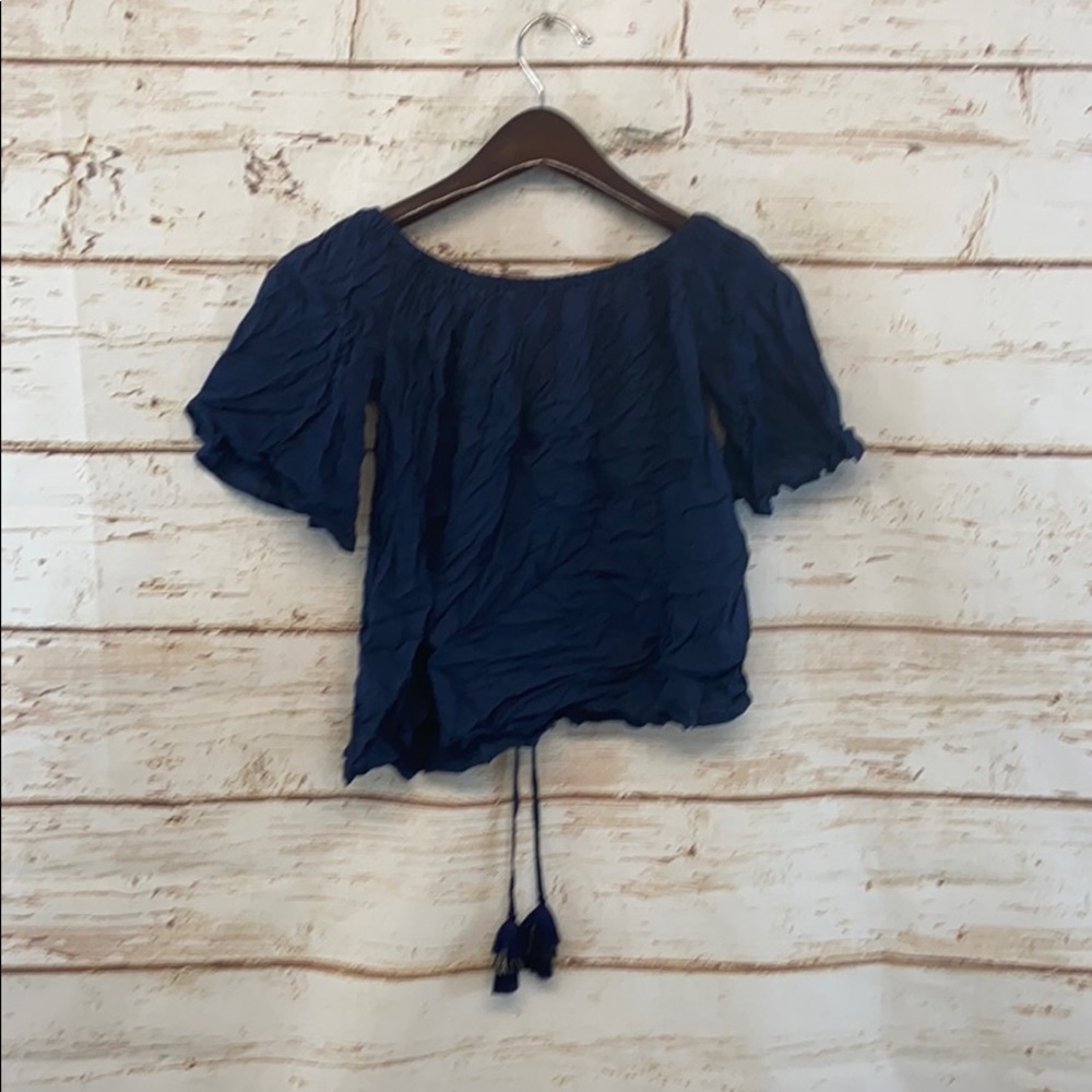 Lilly Pulitzer Satin Off The Shoulder Top - Picture 4 of 6